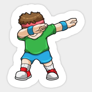 Boy at Hip Hop Dance Dab Sticker